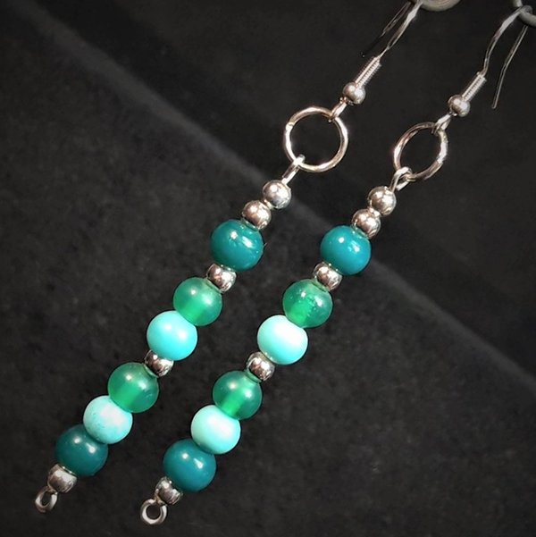 Earrings ~ExoticaPins~ Turquoise/Silvercolor