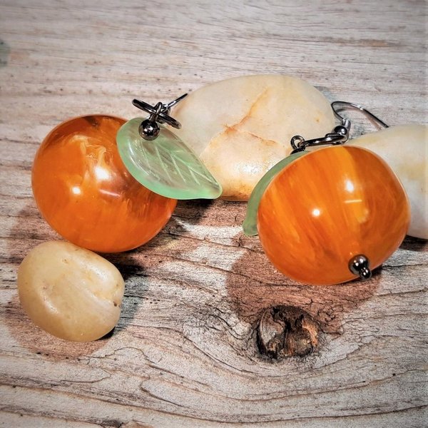 Korvakorut ~Clementines~ Oranssi/Vaaleanvihreä